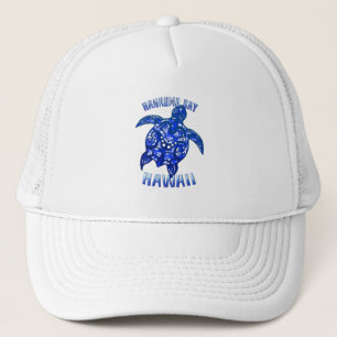 Hanauma Bay Hawaii Vacation Tribal Turtle Trucker Hat