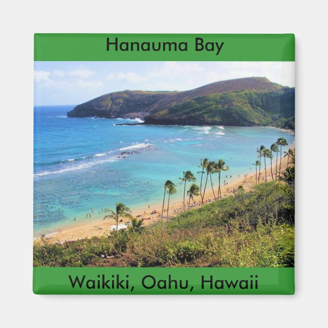 Hanauma Bay, Honolulu, Oahu, Hawaii View Magnet (Front)