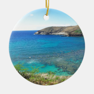 Hanauma Bay Oahu Hawaii Ceramic Ornament