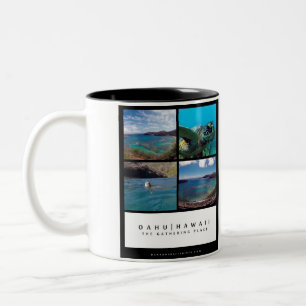 Hanauma Bay - Oahu Hawaii Two-Tone Coffee Mug