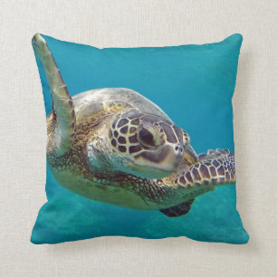 Hanauma Bay Oahu Turtle Cushion