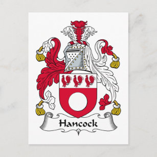 Hancock Family Crest Postcard