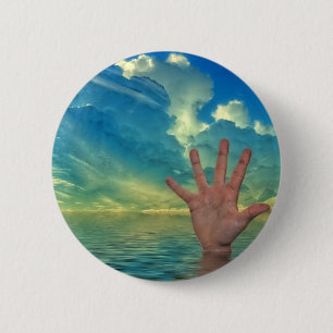 hand-792 6 cm round badge