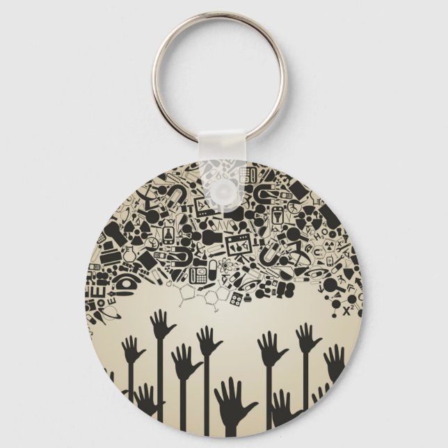 Hand a science key ring (Front)