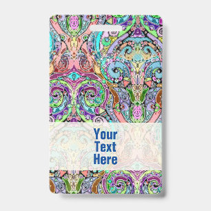 Hand And Digitally Painted Pattern Art 10 ID Badge