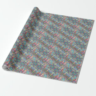 Hand And Digitally Painted Pattern Art 10 Wrapping Paper