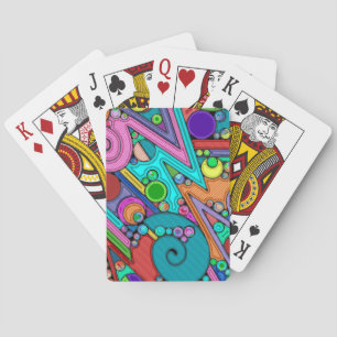 Hand And Digitally Painted Pattern Art 12 Playing Cards