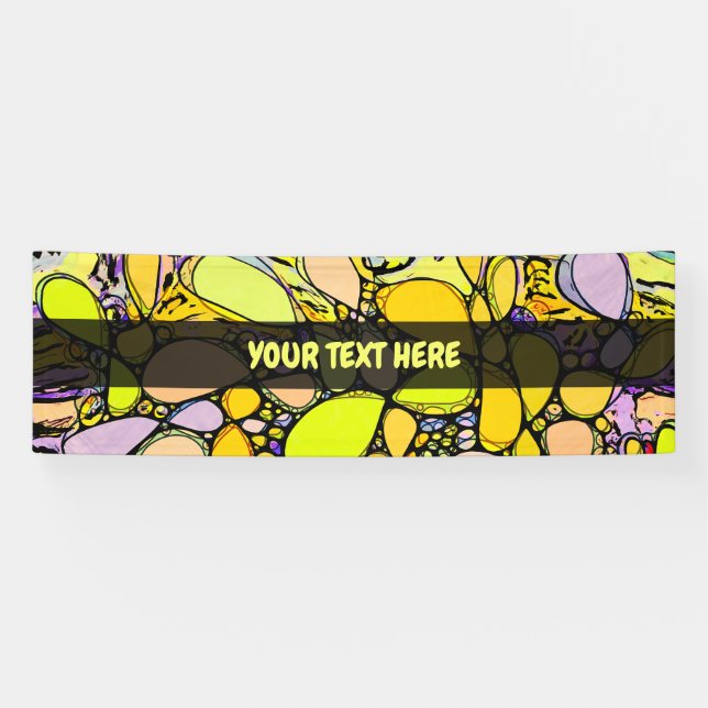 Hand And Digitally Painted Pattern Art 13 Banner (Horizontal)