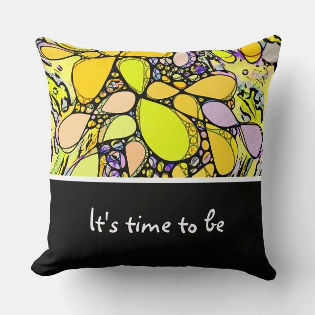 Hand And Digitally Painted Pattern Art 13 Cushion (Front)