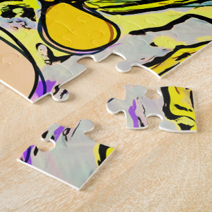 Hand And Digitally Painted Pattern Art 13 Jigsaw Puzzle