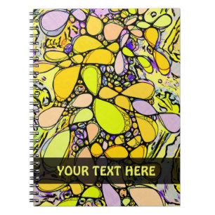 Hand And Digitally Painted Pattern Art 13 Notebook