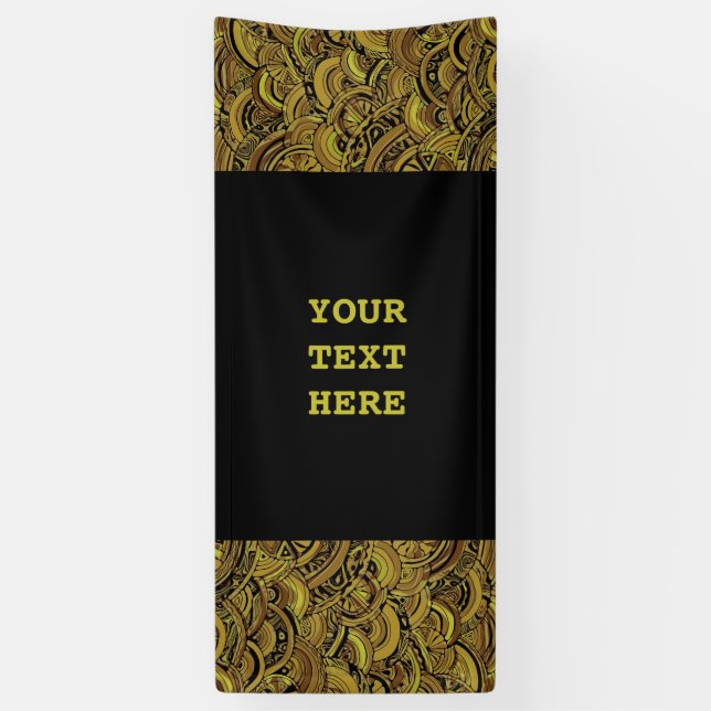Hand And Digitally Painted Pattern Art 15 Banner (Vertical)