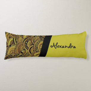 Hand And Digitally Painted Pattern Art 15 Body Cushion