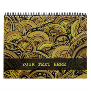 Hand And Digitally Painted Pattern Art 15 Calendar