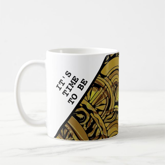 Hand And Digitally Painted Pattern Art 15 Coffee Mug (Left)
