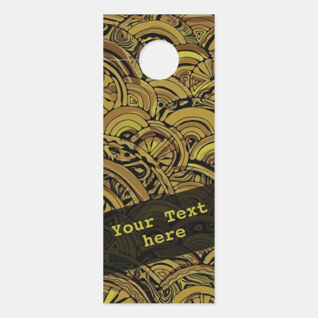 Hand And Digitally Painted Pattern Art 15 Door Hanger (Front)