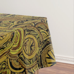 Hand And Digitally Painted Pattern Art 15 Tablecloth