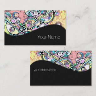 Hand And Digitally Painted Pattern Art 17 Business Card