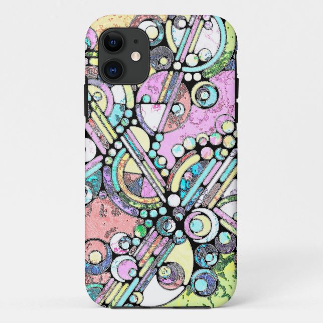 Hand And Digitally Painted Pattern Art 17 Case-Mate iPhone Case (Back)