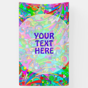 Hand And Digitally Painted Pattern Art 18 Banner