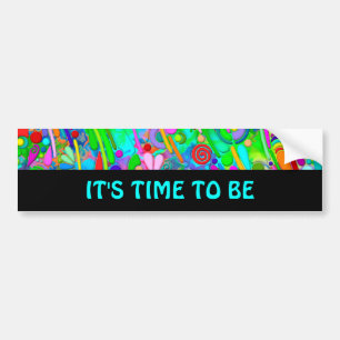 Hand And Digitally Painted Pattern Art 18 Bumper Sticker