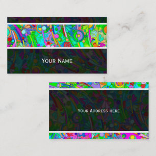 Hand And Digitally Painted Pattern Art 18 Business Card