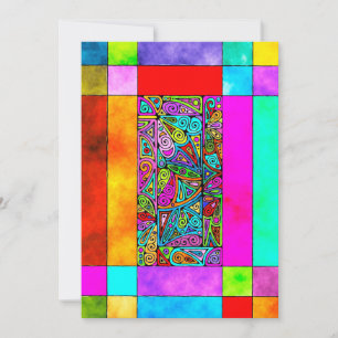 Hand And Digitally Painted Pattern Art 2
