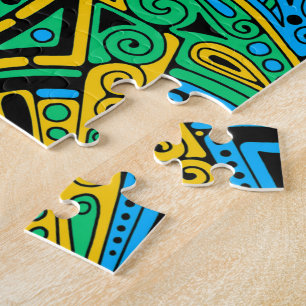 Hand And Digitally Painted Pattern Art 21 Jigsaw Puzzle