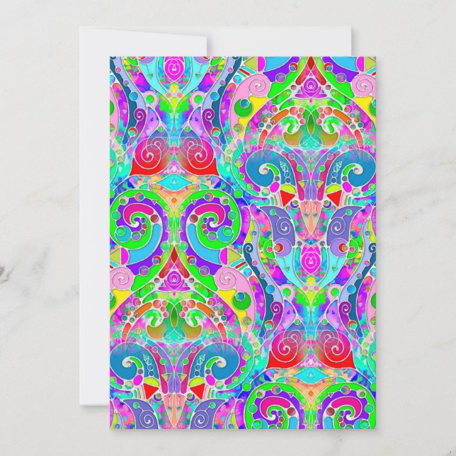 Hand And Digitally Painted Pattern Art 22 (Front)