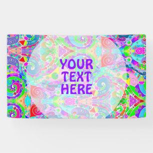 Hand And Digitally Painted Pattern Art 22 Banner