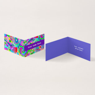 Hand And Digitally Painted Pattern Art 22 Business Card