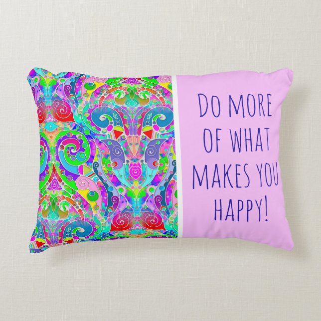 Hand And Digitally Painted Pattern Art 22 Decorative Cushion (Front)