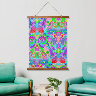 Hand And Digitally Painted Pattern Art 22 Hanging Tapestry