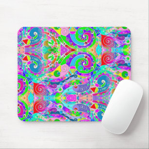 Hand And Digitally Painted Pattern Art 22 Mouse Pad