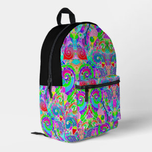 Hand And Digitally Painted Pattern Art 22 Printed Backpack