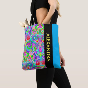 Hand And Digitally Painted Pattern Art 22 Tote Bag