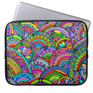 Hand And Digitally Painted Pattern Art 27 Laptop Sleeve