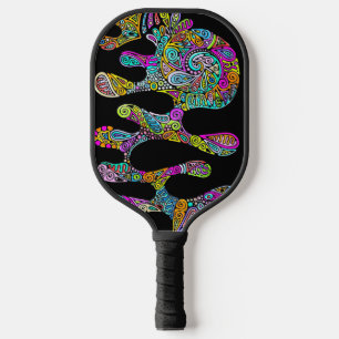 Hand And Digitally Painted Pattern Art 28 Pickleball Paddle