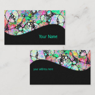 Hand And Digitally Painted Pattern Art 31 Business Card