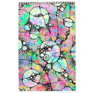 Hand And Digitally Painted Pattern Art 31 Calendar