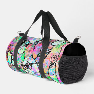 Hand And Digitally Painted Pattern Art 31 Duffle Bag