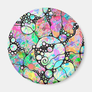 Hand And Digitally Painted Pattern Art 31 Magnet