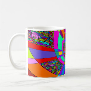 Hand And Digitally Painted Pattern Art 3 Coffee Mug