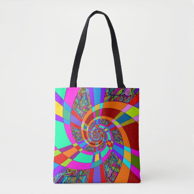 Hand And Digitally Painted Pattern Art 3 Tote Bag (Front)