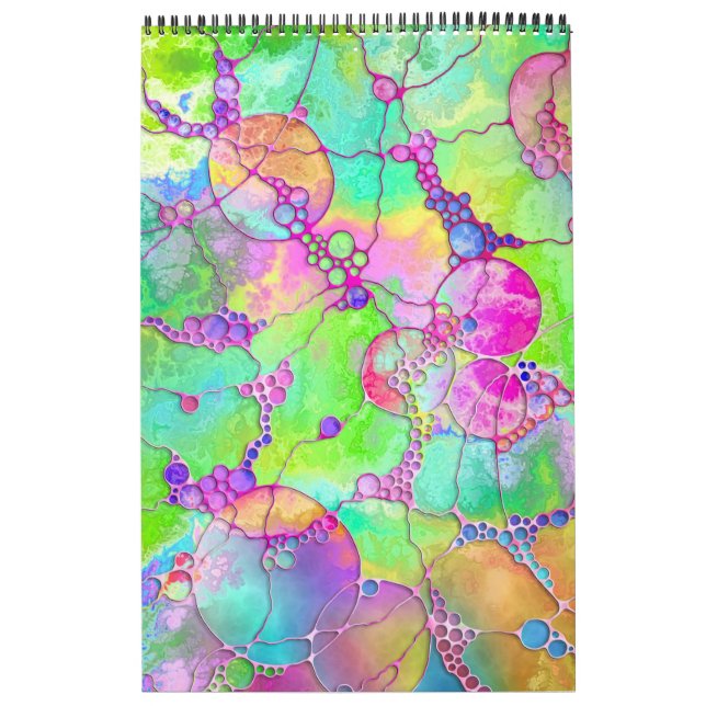 Hand And Digitally Painted Pattern Art 41 Calendar (Cover)