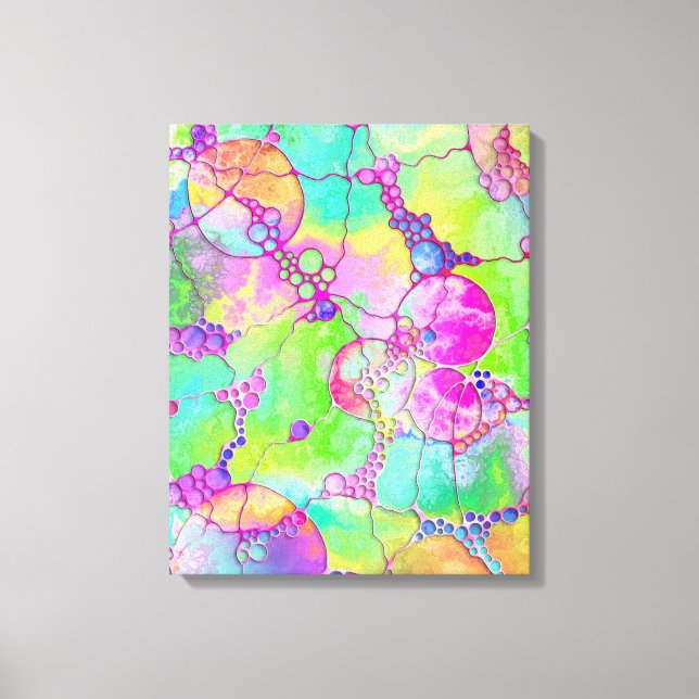 Hand And Digitally Painted Pattern Art 41 Canvas Print (Front)