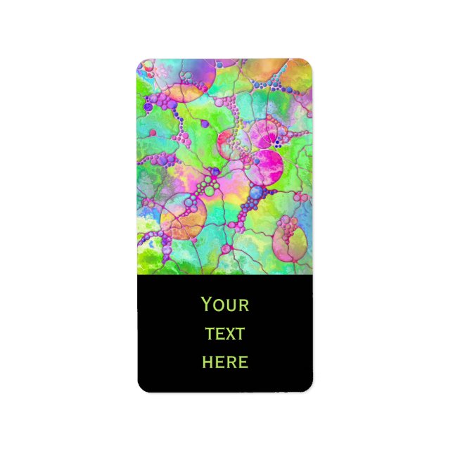 Hand And Digitally Painted Pattern Art 41 Label (Front)