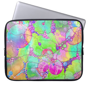 Hand And Digitally Painted Pattern Art 41 Laptop Sleeve