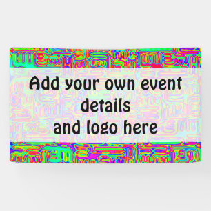 Hand And Digitally Painted Pattern Art 42 Banner