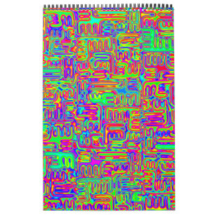 Hand And Digitally Painted Pattern Art 42 Calendar